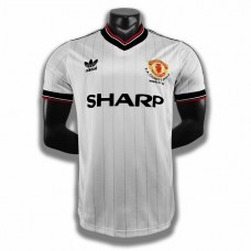 Manchester United 1983 Final Away White Soccer Jersey